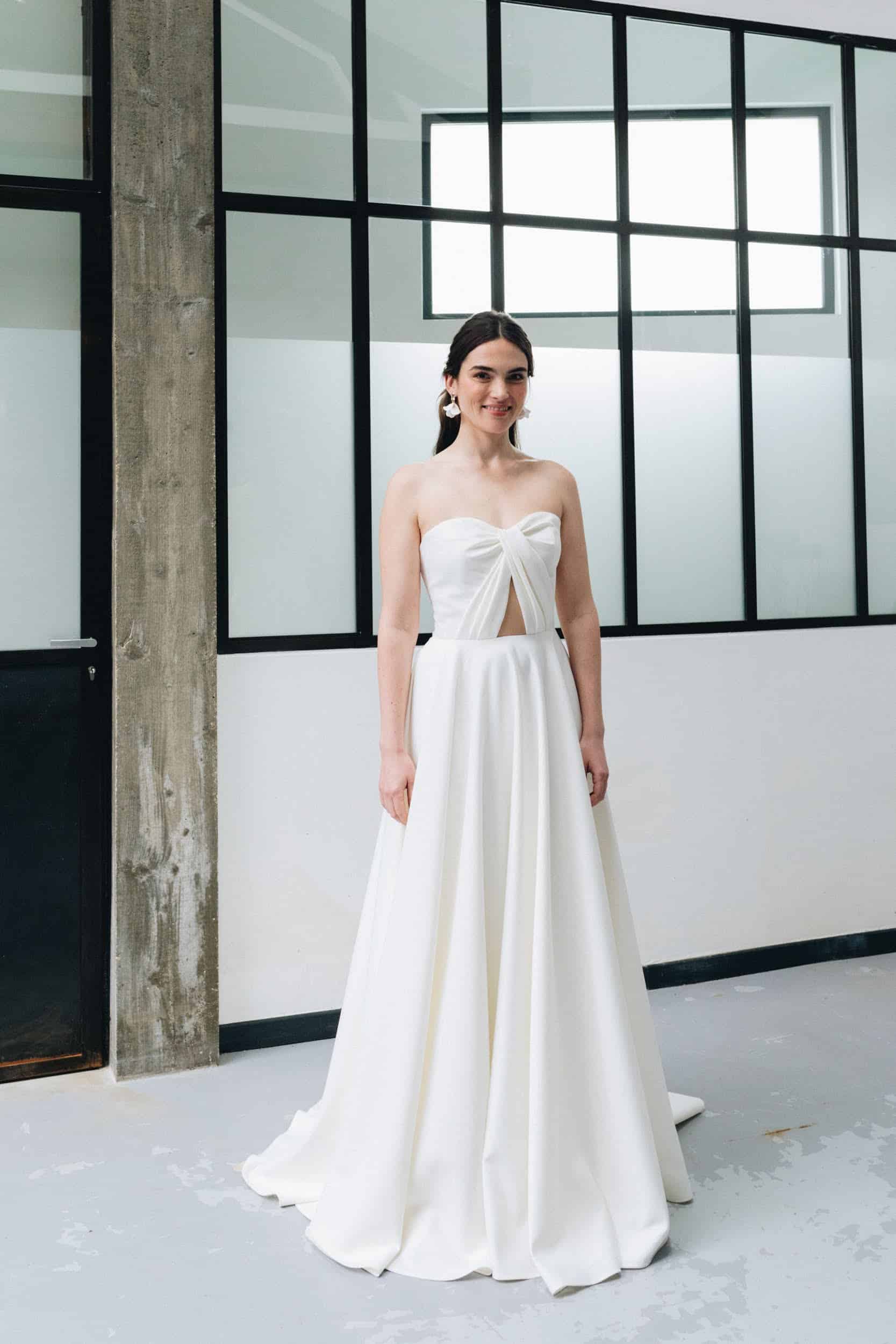 robe de mariée Palma bustier – silhouette élégante et intemporelle Anne de Lafforest