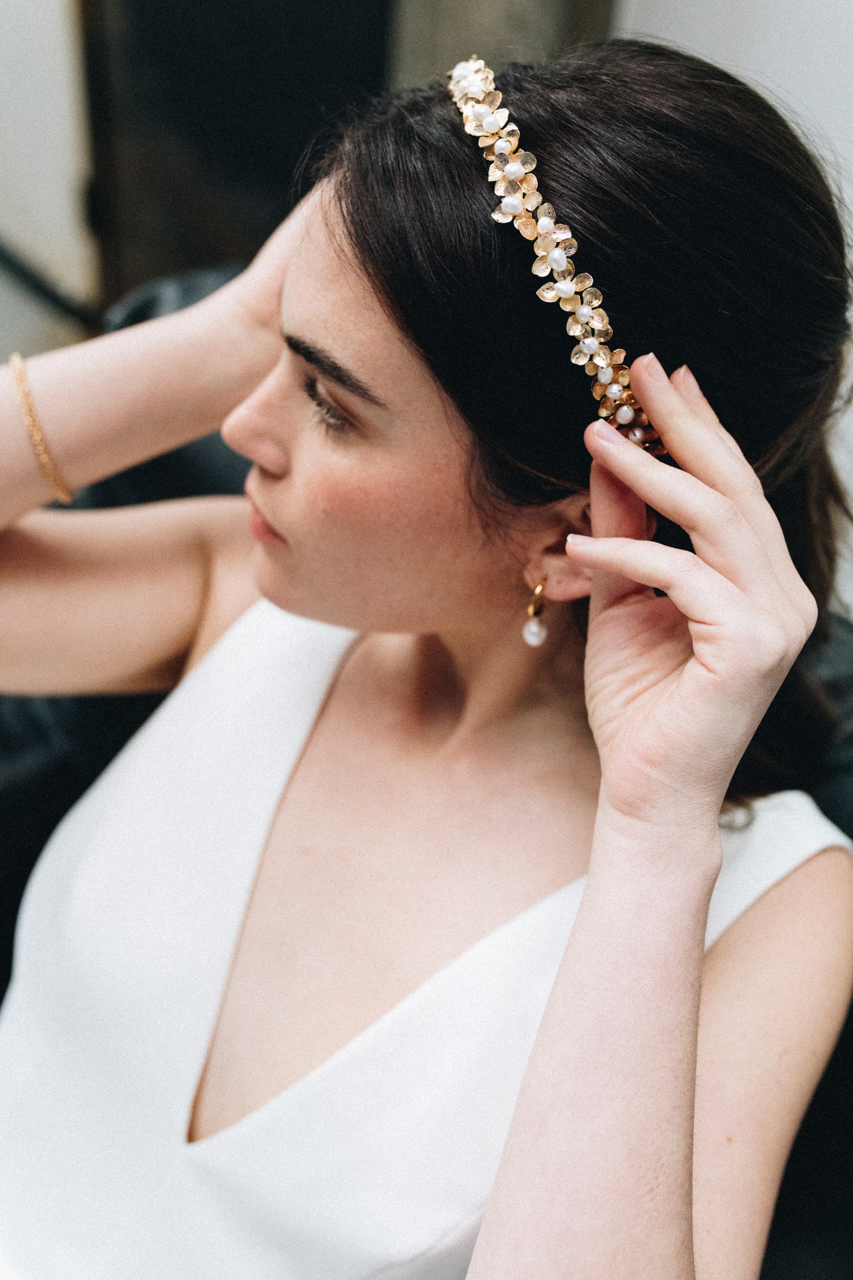 Serre-tête de mariage Monnet
